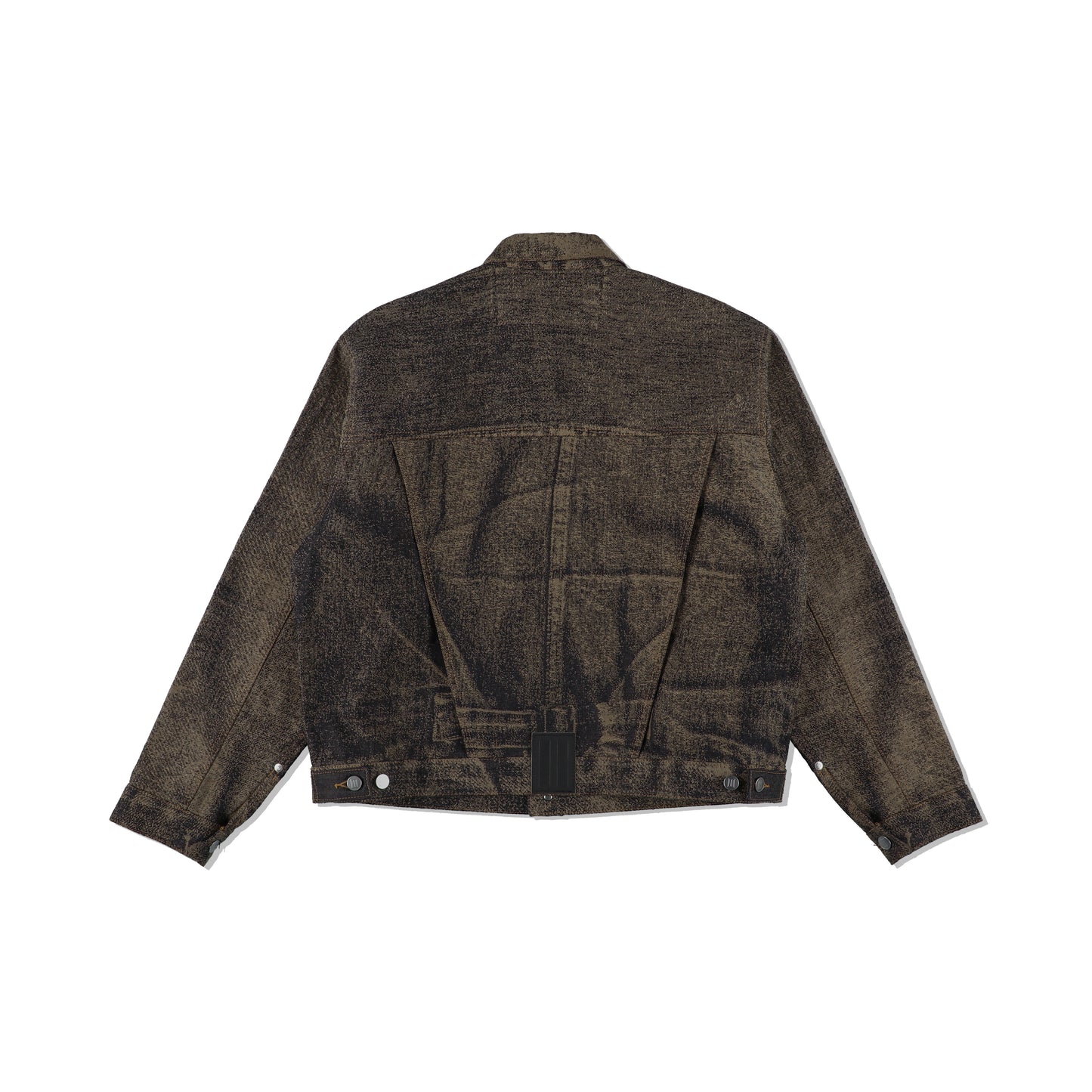 x-ray jacuard denim jacket