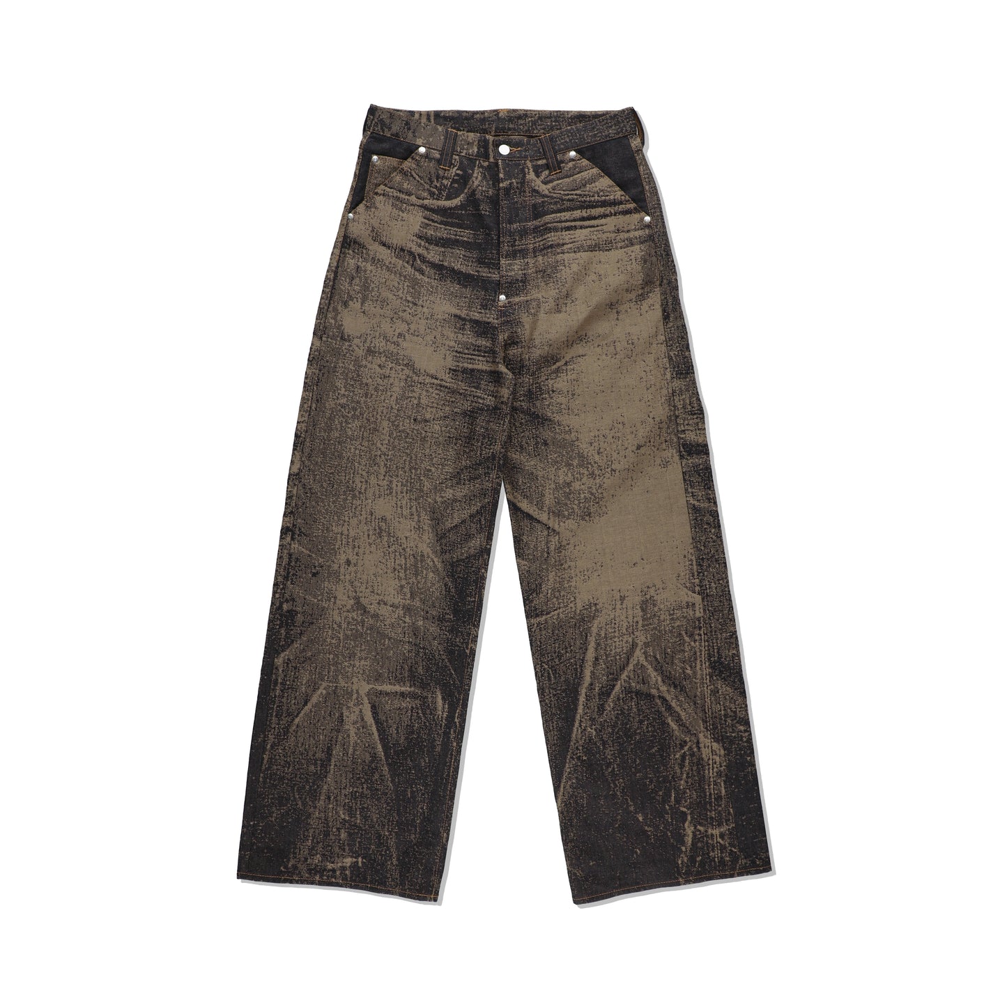 x-ray jacuard denim trouser
