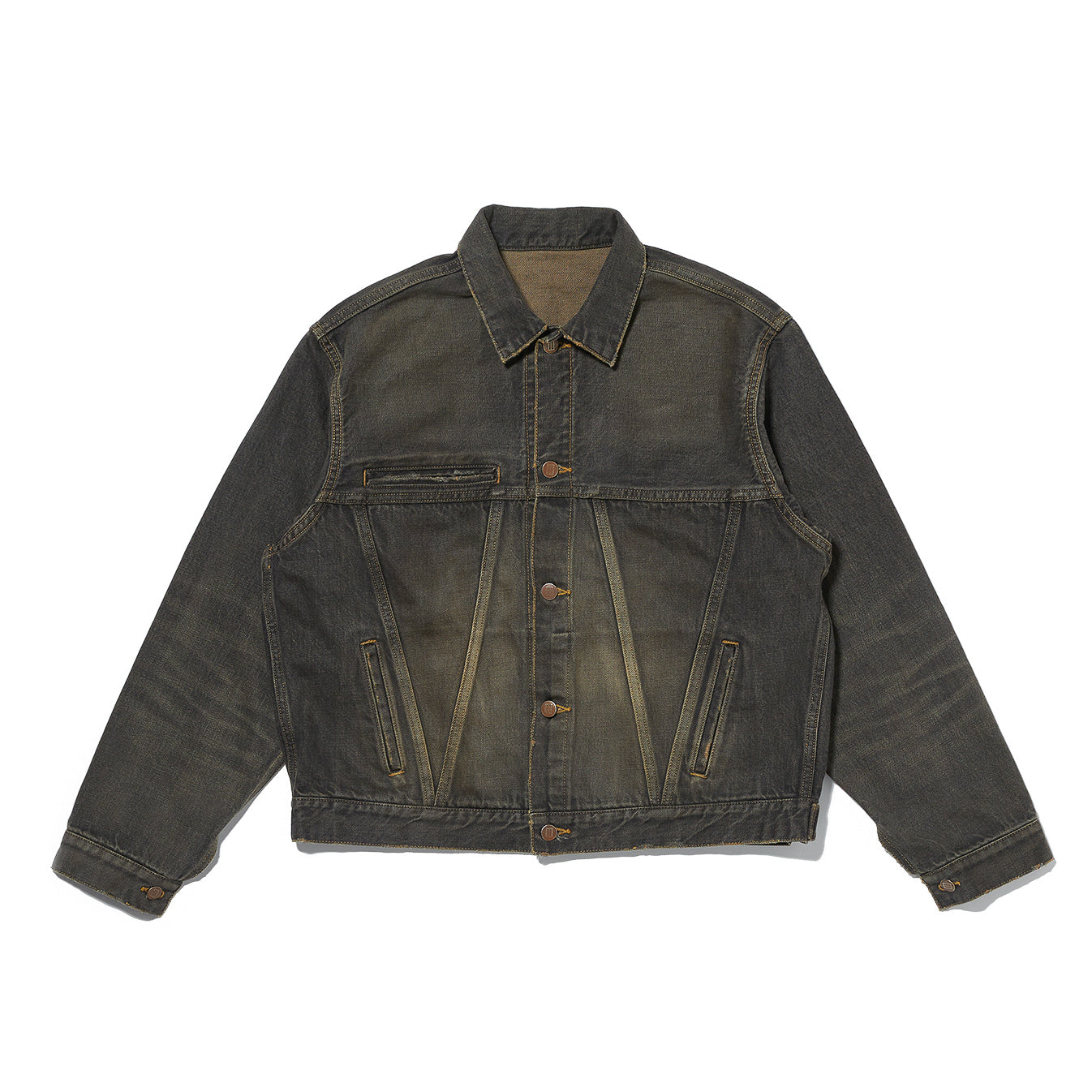 coffee black denim jacket_dstryd