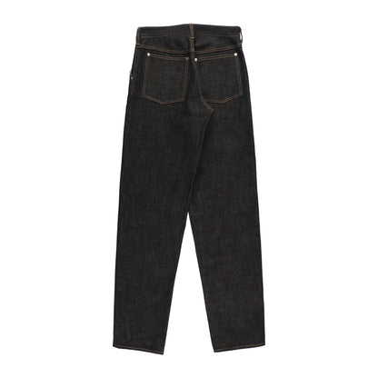 coffee black denim trousers_slim